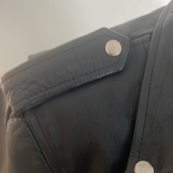 Motorcycle jacket black leather Wilson’s leather vintage - Picture 5 of 15